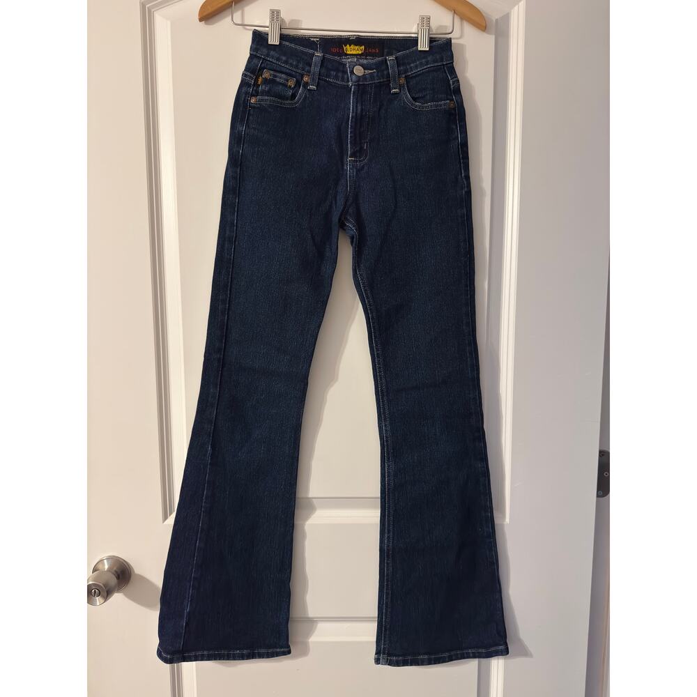 Vintage 90s Todd Oldham Flare Jeans Dark Wash Denim Size: 1